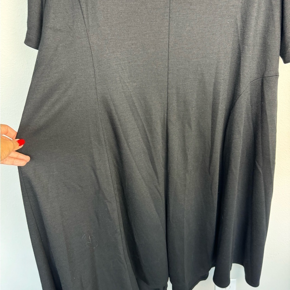 NWT Lafayette 148 black wool midi short sleeve dress size 3X - Picture 5 of 14